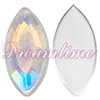 Acrylic (Lucite) Navettes Rhinestones 15mm x 7mm